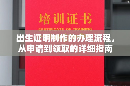 甘孜出生证明制作的办理流程，从申请到领取的详细指南