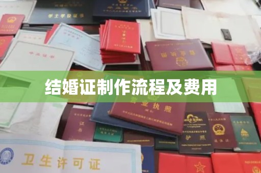 甘孜结婚证制作流程及费用