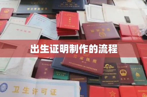 甘孜出生证明制作的流程